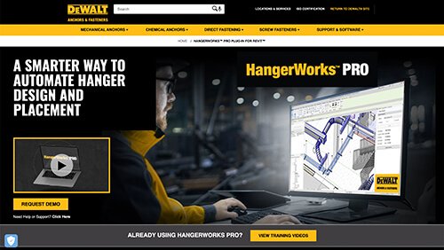 Hangerworks Plugin for Revit website link